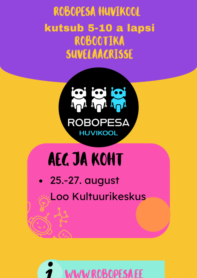Robopesa huvikooli laager