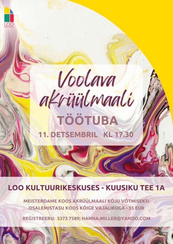 VOOLAVA AKRÜÜLMAALI TÖÖTUBA