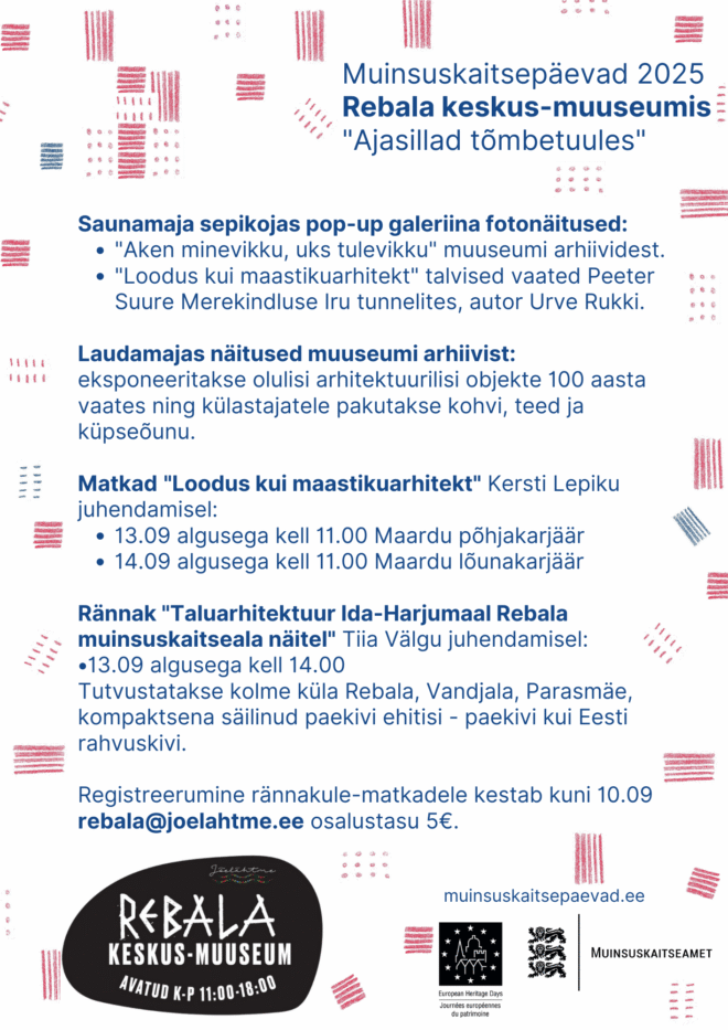Muinsuskaitsepäevad Rebala keskus-muuseumis