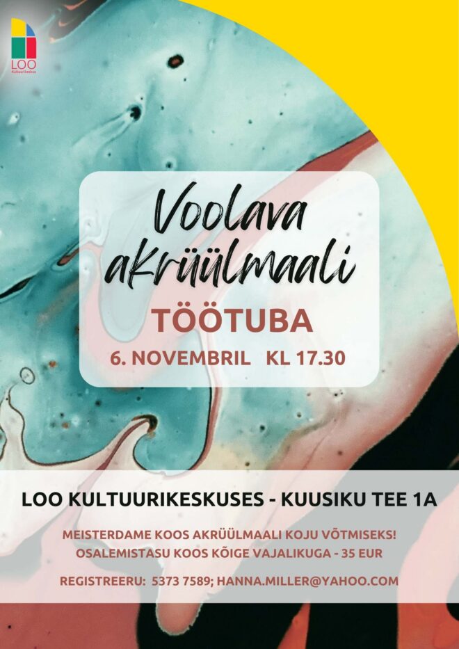 VOOLAVA AKRÜÜLMAALI TÖÖTUBA