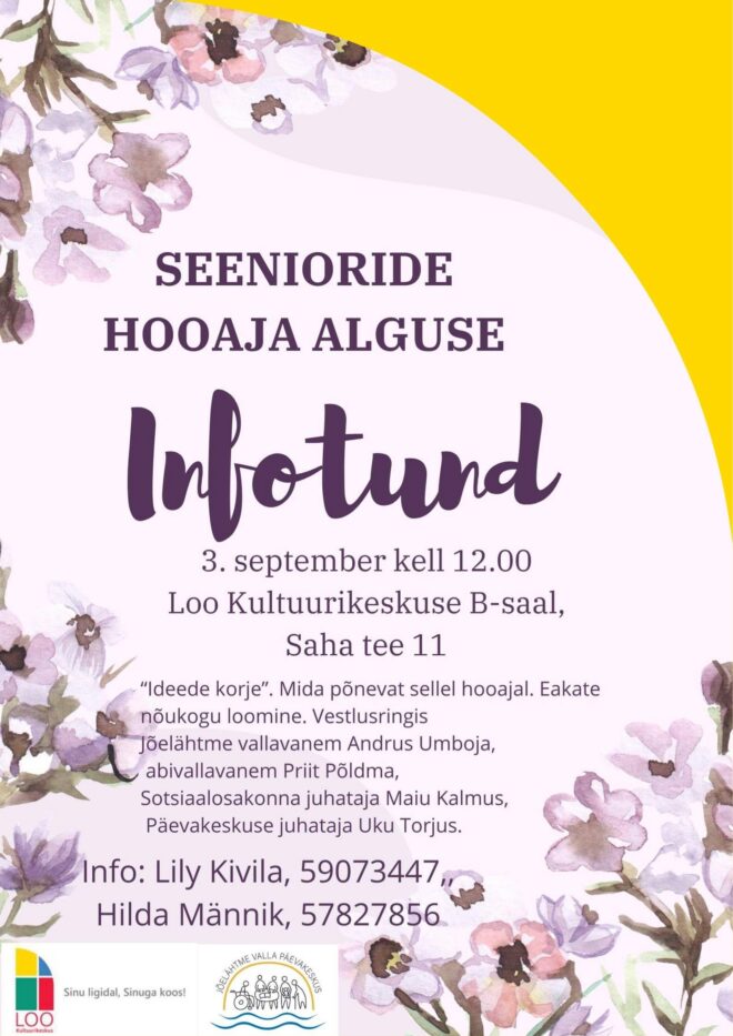 Seenioride HOOAJA ALGUSE INFOTUND