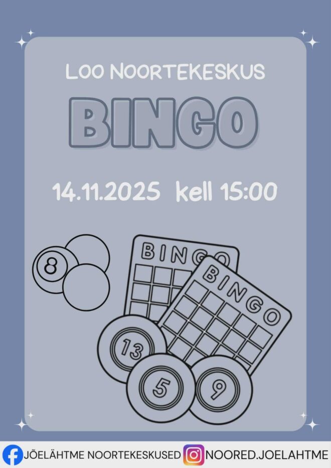 Noorsootöönädala Bingo