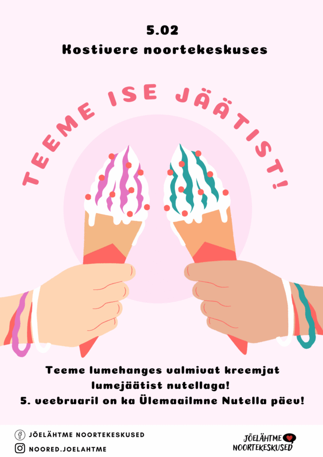 Lume jäätis nutellaga