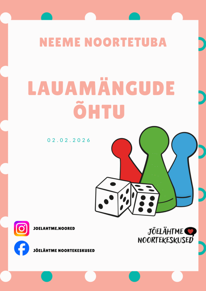 Lauamängude õhtu noortetoas