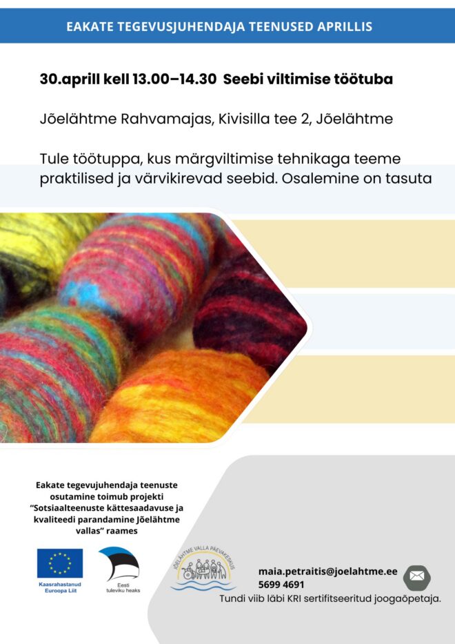 Seebi viltimise töötuba eakatele