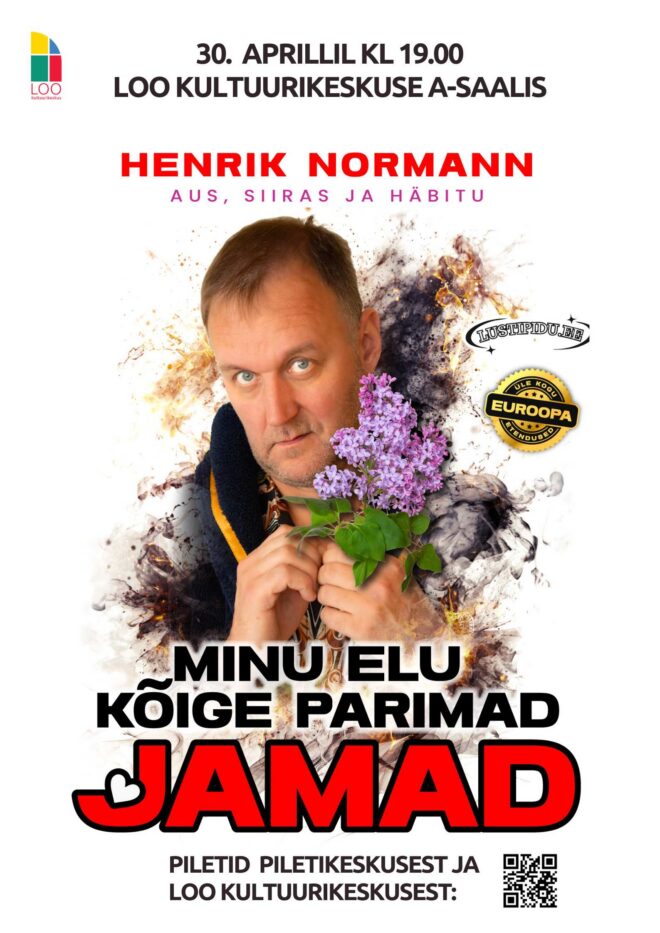 HENRIK NORMANN monokomöödias – “Minu elu kõige parimad JAMAD”