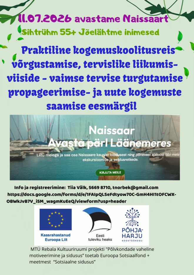 11.7.2026 Matkapäev Naissaarel