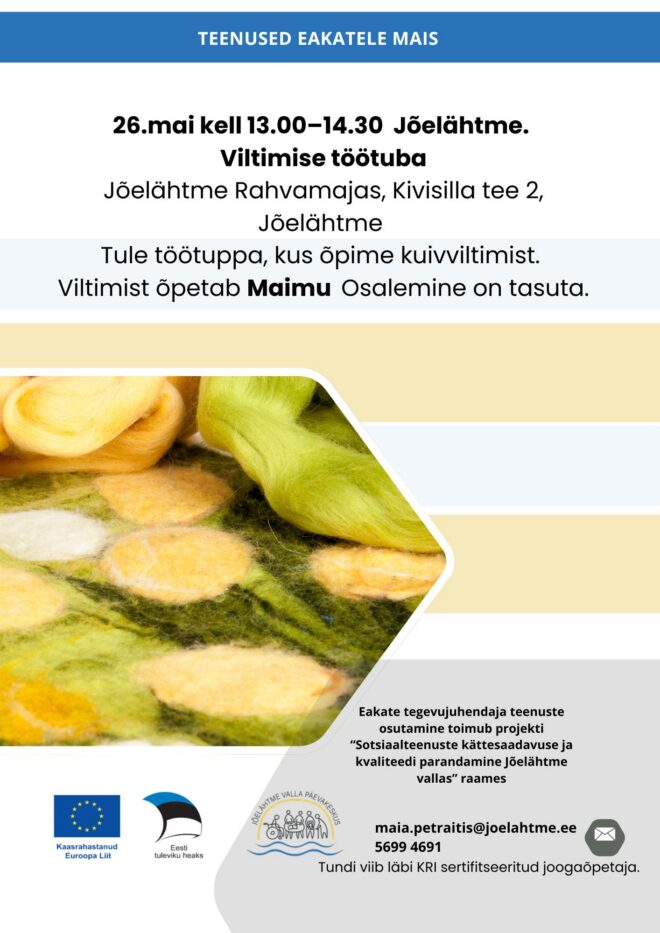 Kuivviltimise õpituba.