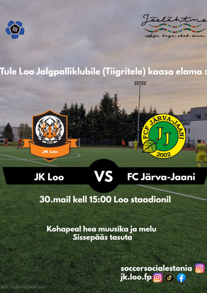 Champions League 2026 finaali soojendus: JK Loo vs FC Järva-Jaani