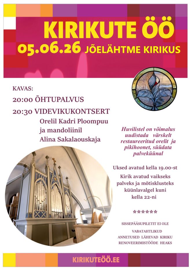 Kirikute ÖÖ 2026 Jõelähtme kirikus