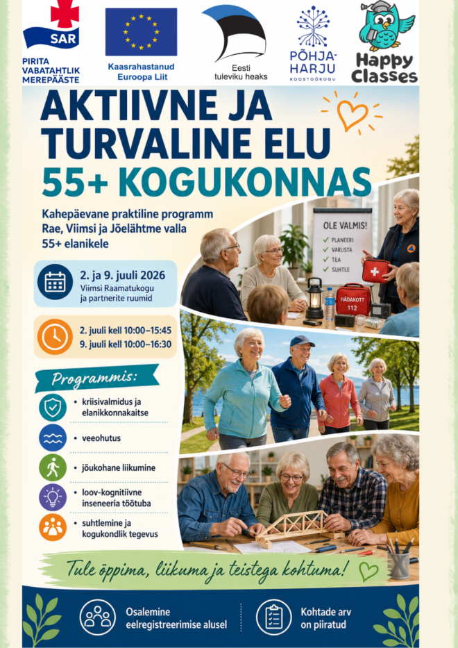 Aktiivne ja turvaline elu 55+ kogukonnas