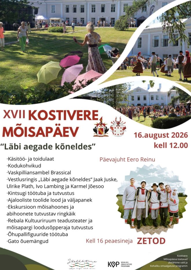 XVII Kostivere Mõisapäev “Läbi aegade kõneldes”