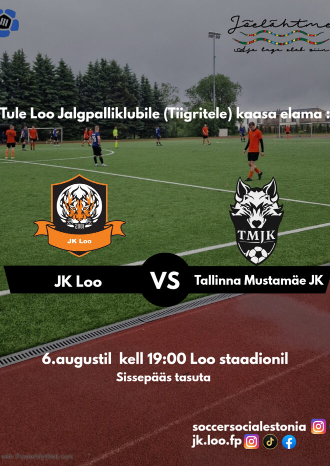 Loo Jalgpalliklubi vs Tallinna Mustamäe JK (III liiga Põhi/IDA)