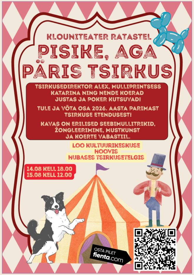 Klouniteater rataster “Pisike, aga päris tsirkus”