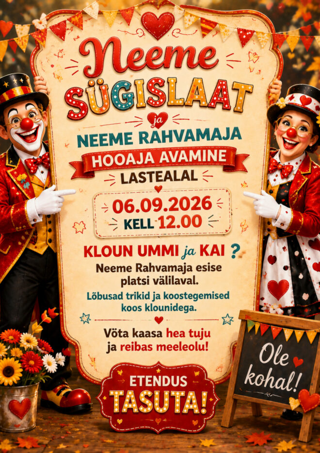 Neeme Rahvamaja hooaja avamine ja Neeme küla sügislaat