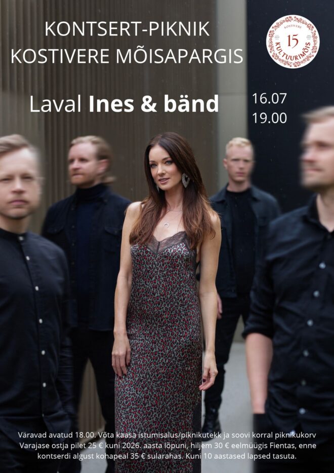 Kontsert-piknik Kostivere mõisapargis – Laval Ines & bänd