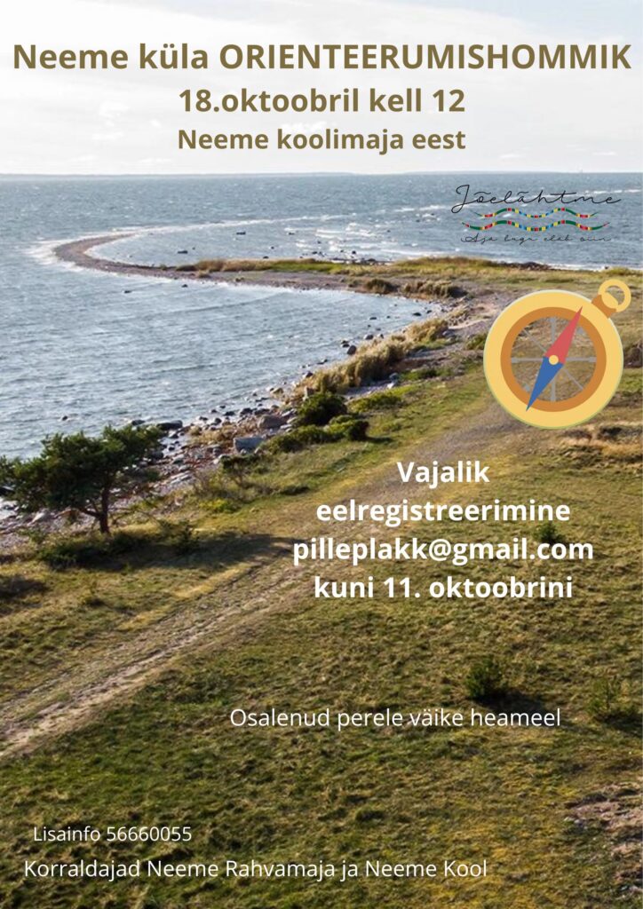 18.10.2026 kell 12.00 Hommikuorienteerumine peredele