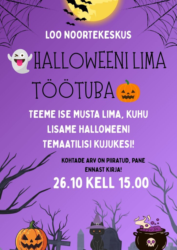 Loo noortekeskus – Halloweeni lima töötuba
